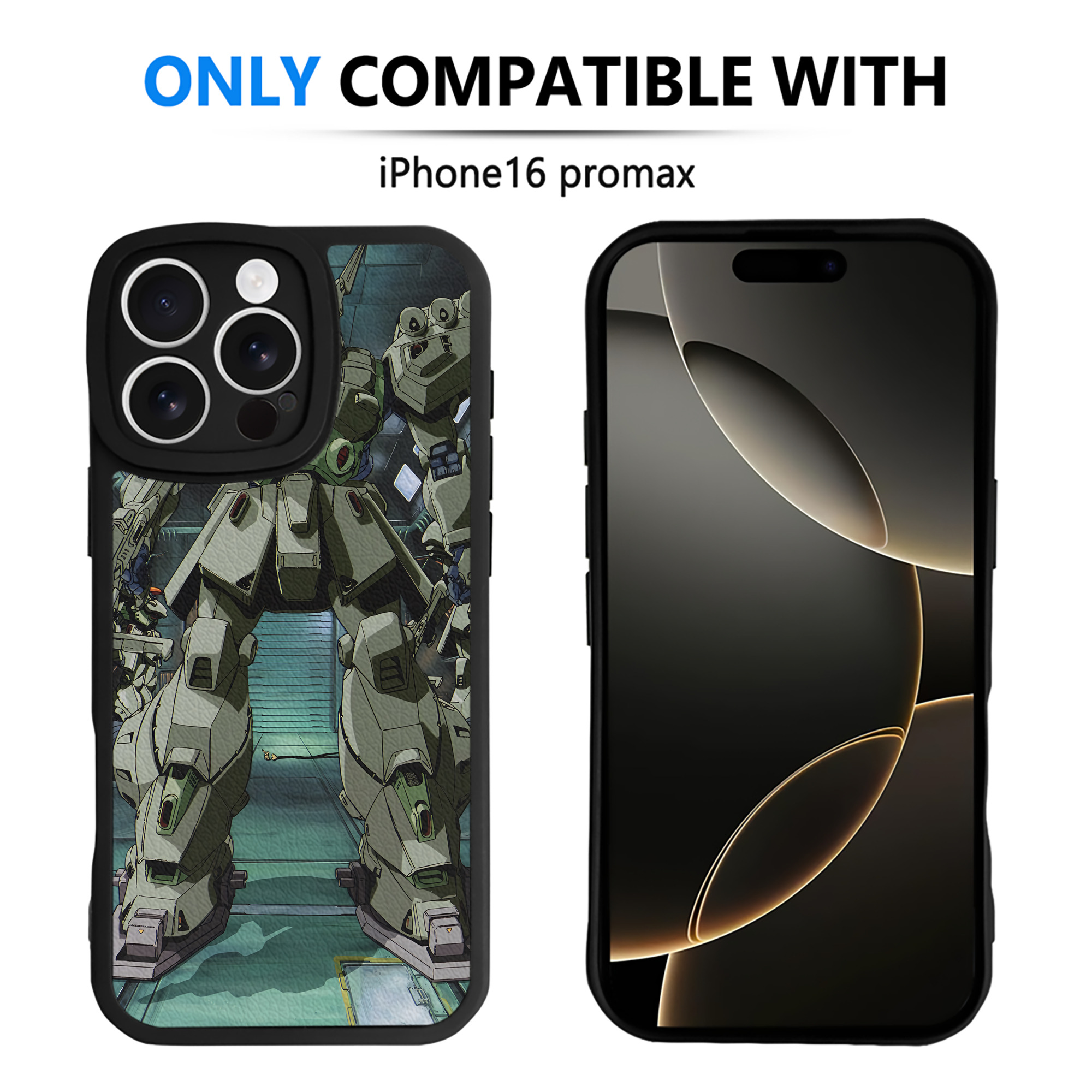 （画像用） 機動戦士ガンダム Mobile Suit Gundam 【iPhone 16シリーズ対応】シリコンスマホケース（レザー調） 材質：シリコン